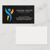 Logo santé | Carte de visite de fitness de résista (Devant / Derrière)