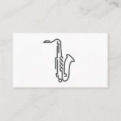 Logo saxophone - Carte de visite (Devant)
