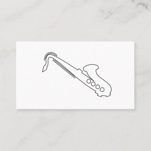 Logo saxophone - Carte de visite (Devant)