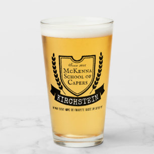 Logo schild laurier lint namen embleem Glas