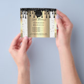 Logo Schoonheid Make-up Nagels Prijslijst Drips Lu Flyer (Hand)