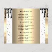 Logo Schoonheid Make-up Nagels Prijslijst Drips Lu Flyer (Achterkant)