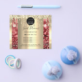 Logo Schoonheid Make-up Nagels Prijslijst Goud Gli Flyer (Enkel)