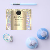 Logo Schoonheid Make-up Nagels Prijslijst Gouden D Flyer (Enkel)