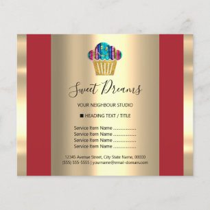 Logo Schoonheidssalon Zoete Bakkerij Prijzenlijst Flyer