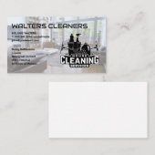 Logo Schoonmaakdiensten | Huis Woonkamer Visitekaartje (Voorkant / Achterkant)