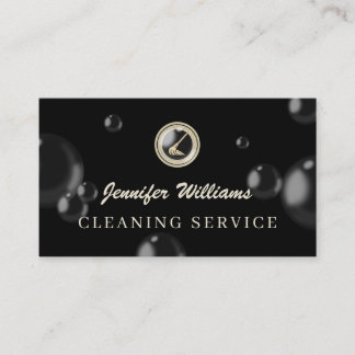Logo schoonmaakmop luxe schoonmaker visitekaartje