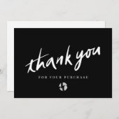 Logo Script Black Bedankt (Voorkant / Achterkant)