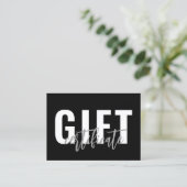Logo Script Certificat Cadeau Bon d'Achat Entrepri (Debout devant)