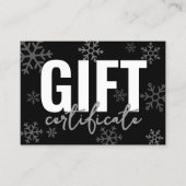 Logo Script moderne Certificat cadeau d'entreprise (Devant)