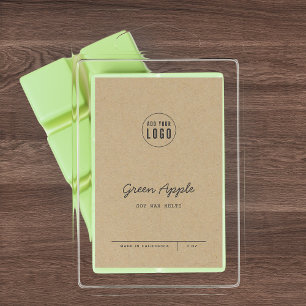 Logo Scriptregels Toevoegen Kraft Productlabel Wijn Etiket