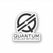 Logo secondaire QSI - Sticker à encre noire (Devant)