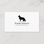 Logo Shepherd moderne Chien Carte de visite de mar (Devant)