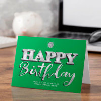 Logo Silver 3d Bright Green Business Day
