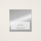 Logo Silver Ice Faux Metallic Earring Carte d'affi (Dos)