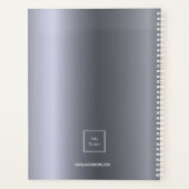 Logo Silver Monogram initialen Business 2026 Planner (Achterkant)