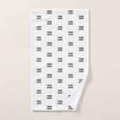 Logo simple à répéter | Blanc (Serviette à main)