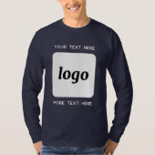 Logo Simple Avec T-shirt Entreprise Texte (Devant)