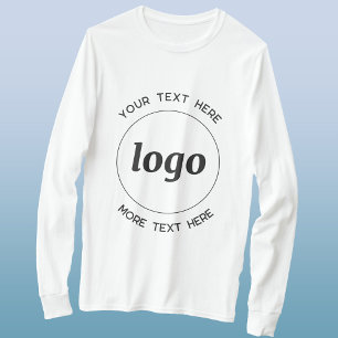 Logo Simple Avec T-shirt Entreprise Texte
