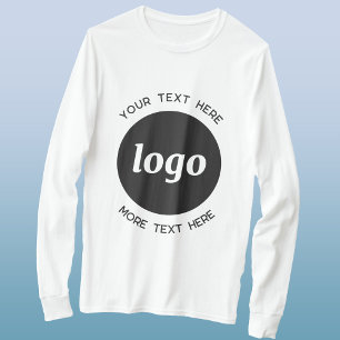 Logo Simple Avec T-shirt Entreprise Texte