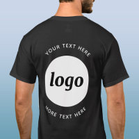 Logo Simple Avec T-shirt Entreprise Texte