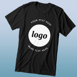 Logo Simple Avec Texte Professionnel Promotionnel<br><div class="desc">Ajoutez votre propre logo et le choix du texte à cette conception. Supprimez le texte supérieur ou inférieur si vous préférez. Minimaliste et professionnel. Idéal pour l'image de marque des employés ou comme produit promotionnel pour vos clients et clients.</div>