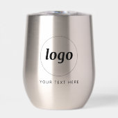 Logo Simple Avec Texte Promotionnel D'entreprise (Avant)