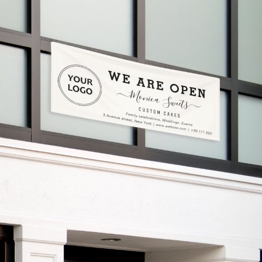 logo simple bannière d'entreprise (Bâtiment extérieur)