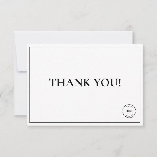 Logo simple Black White Company Logo Merci personn (Devant)