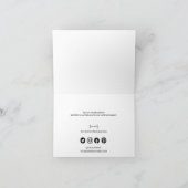 Logo simple Black White Company Logo Merci social (Intérieur)