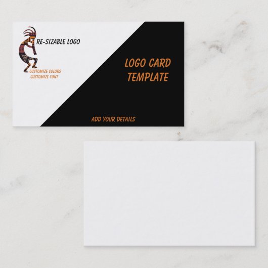 Logo simple Carte de visite Kokopelli (Devant / Derrière)