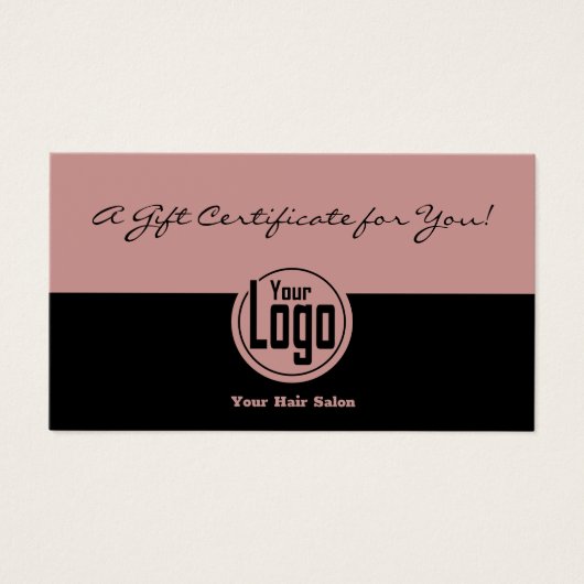 Logo simple Code QR Certificat cadeau SMB (Devant)
