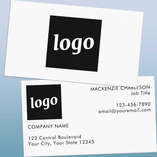 Logo simple et Carte de visite de texte
