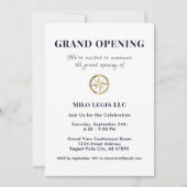 Logo simple et élégant Grand Invitation d'ouvertur (Devant)