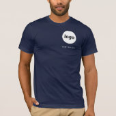 Logo simple et T-shirt Entreprise textuel (Devant)