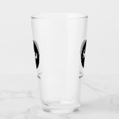 Logo simple et texte de la bière commerciale verre (Gauche)