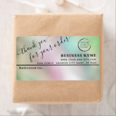 Logo simple merci business mailing étiquette (En situation)
