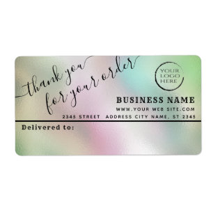 Logo simple merci business mailing étiquette