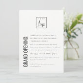 Logo simple minimal Business Grand Invitation d'ou (Debout devant)
