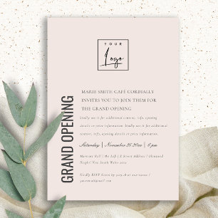 Logo simple minimal Business Grand Invitation d'ou