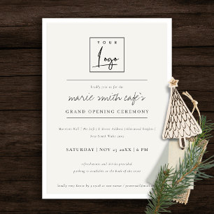 Logo simple minimal Business Grand Invitation d'ou