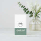 logo simple moderne carte de visite photographe (Debout devant)