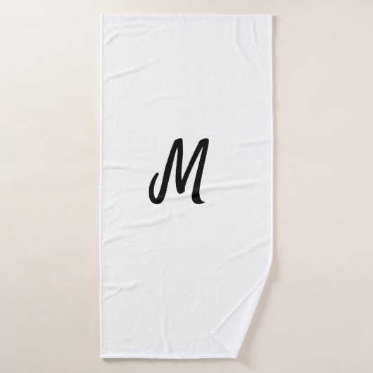 logo simple monogramme minimaliste pour boulangeri (Serviette de bain)