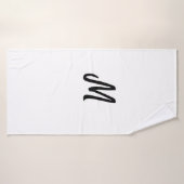 logo simple monogramme minimaliste pour boulangeri (Serviette de bain)
