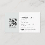 logo simple noir blanc carte de visite (Dos)