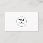 logo simple noir blanc carte de visite (Devant)