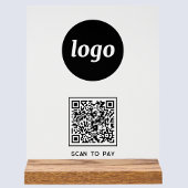 Logo simple numérisation de code QR pour Pay Busin