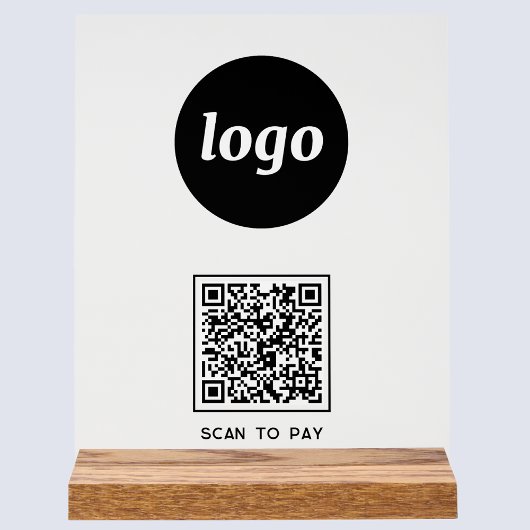 Logo simple numérisation de code QR pour Pay Busin