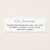 Logo simple Social Media Black Clothing Care tag (Dos)