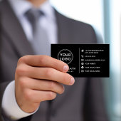 Logo site web médias sociaux QR carte de visite no